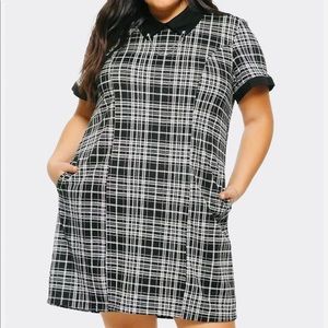 NWT Plaid Shift Dress Hot Topic